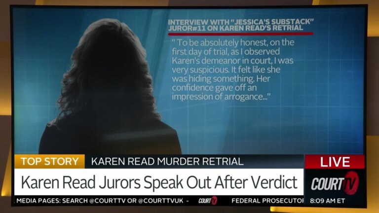 silhouette of juror and text